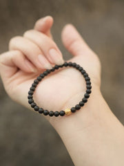 [Fragrance for a lifetime] 4mm Brunei agarwood bracelet, DIY beaded bracelet, Chinese style accessories for girls
