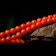 Museum-level Baoshan solitary Nanhong 108 multi-circle natural agate bracelet Buddha beads full color and full meat 7.5mm