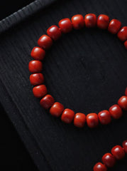 Original Nanhong | Wasi double color old style bracelet (ox blood red) 7-7.5-8-10mm | no glue injection and no optimization