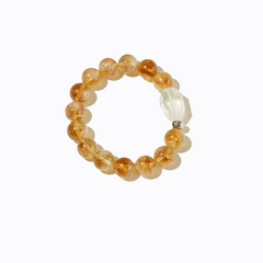 [Jin Mancang] Yellow Tower Crystal Bracelet Fortune-attracting Yellow Crystal Glue Flower Crystal Versatile Fashion Bracelet