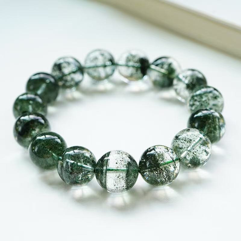 Natural Brazilian green ghost thousand layers of stars ghost crystal bracelet cornucopia men and women send gifts