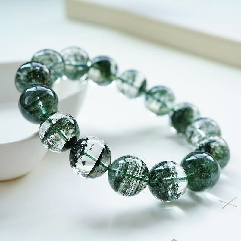 Natural Brazilian green ghost thousand layers of stars ghost crystal bracelet cornucopia men and women send gifts